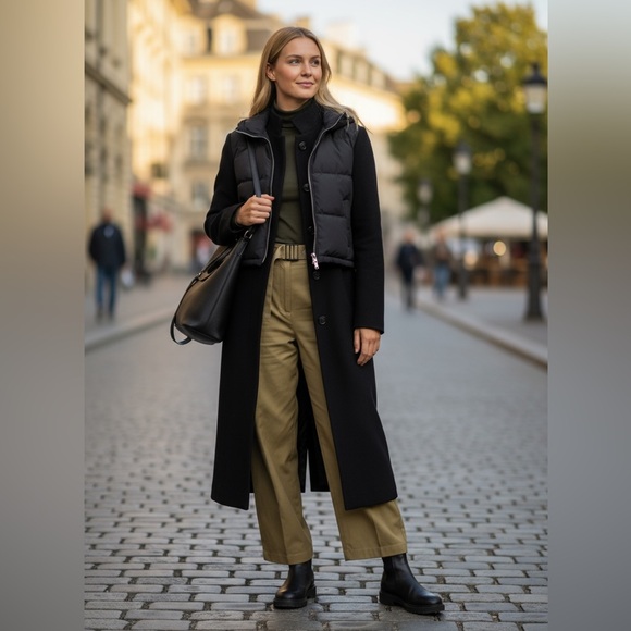 NWT MOOSE KNUCKLES Ranelagh Convertible Puffer Hooded Shell & Wool Coat Sz L - Picture 7 of 16